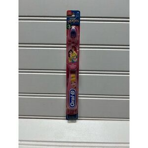 Oral B Stages 3 Disney Princess Pink Toothbrush Ariel Cinderella Belle Youth Chi